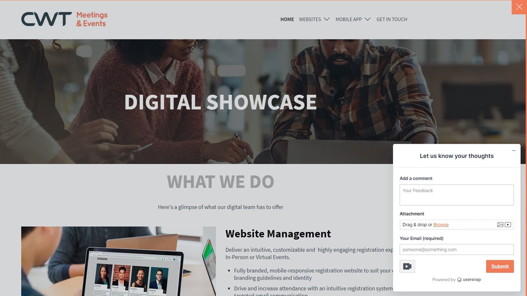 CWT M&E launches new website collaboration tool for event planners and chat support for attendees