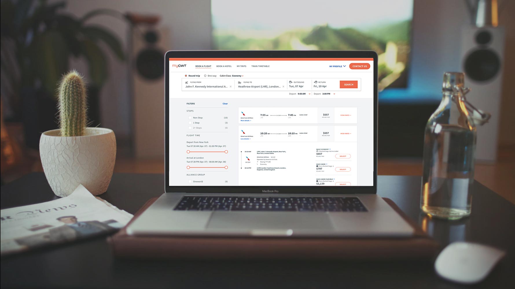 CWT launches web-based flight bookings on myCWT