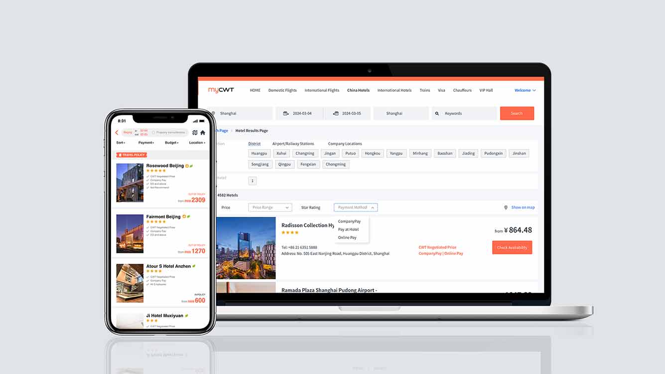 CWT expands central payment solution in China to cover hotel bookings