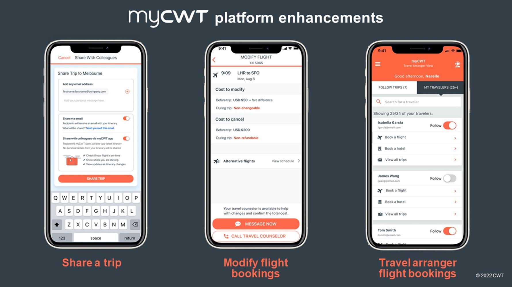 CWT adds new trip planning, management and collaboration functionalities to its myCWT platform