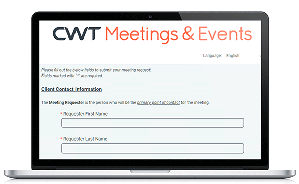 Meetings and Events – initiate a meeting request online