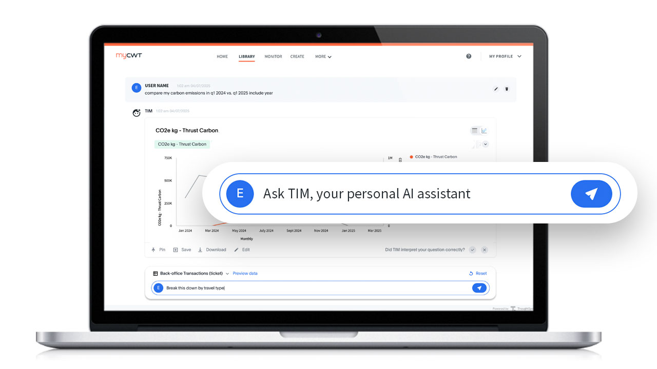 CWT introduces TIM – a new AI analyst that transforms travel data analysis through natural conversation